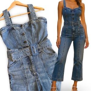 Show Me Your Mumu Acacia Freshwater Denim Jumpsuit with Matching Belt | Size M